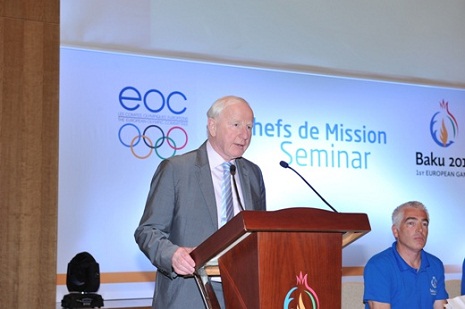 European Olympic Committee president awarded with Sharaf Order